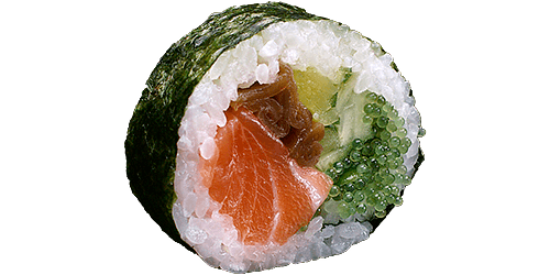 ŁOSOŚ tykwa rzodkiew ogórek tobiko wasabi
